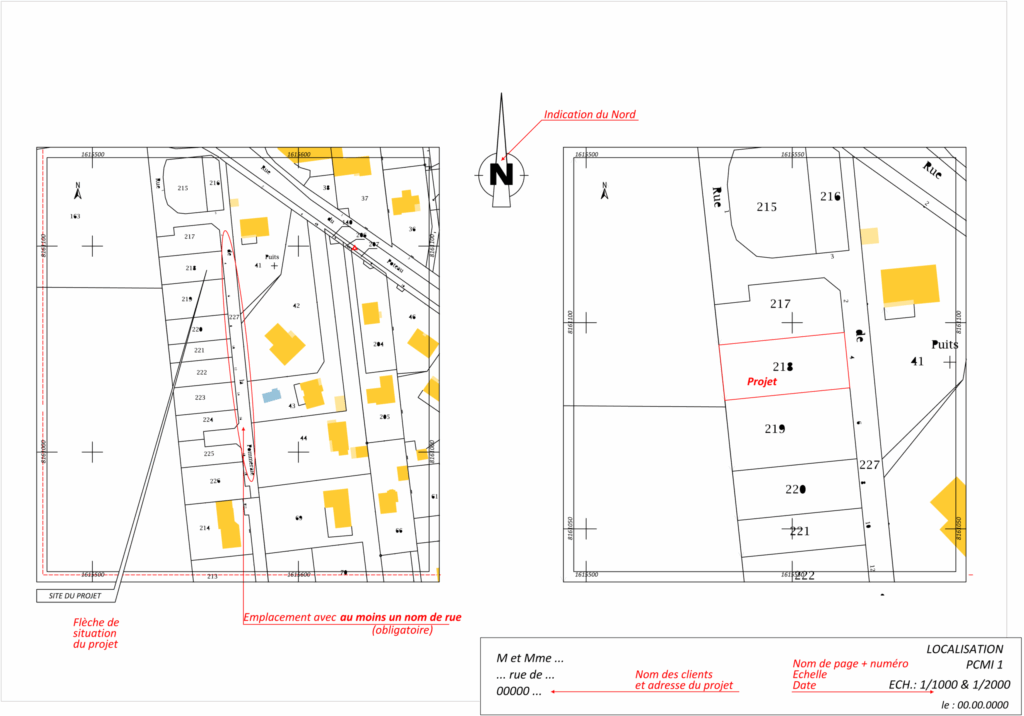 Plan de situation cadastral