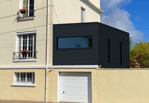 Insertion graphique Sarthe permis de construire extension