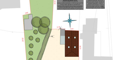 Plan de masse Lot déclaration préalable toiture