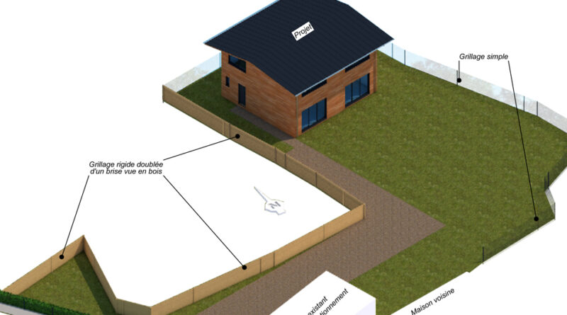 Projection 3D Vendée permis de construire maison