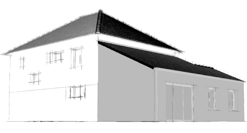 Esquisse Yvelines permis de construire pour extension