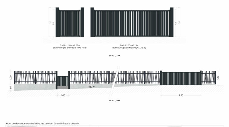 Plan de Coupe - Profil terrain